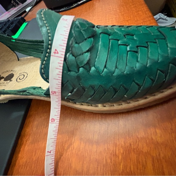 Rare Women's Leather Slip-On Huarache Mexican Sandals - Picture 9 of 16